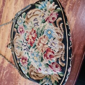 Floral Tapestry Clutch Bag